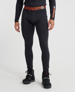 Superdry Carbon Baselayer Leggings Férfi Baselayers Fekete | KLXYI6138